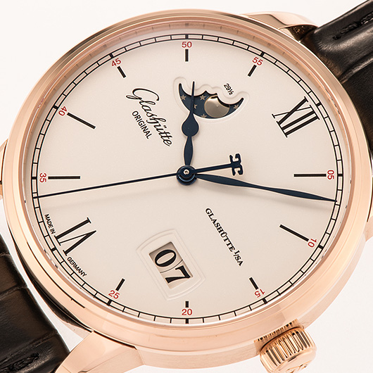 グラスヒュッテオリジナル セネター エクセレンス パノラマデイト ムーンフェイズ 1-36-04-02-05-61 シルバー 未使用品 サブカット 1枚目