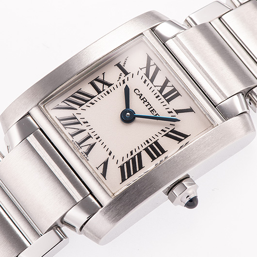 カルティエ タンクフランセーズSM W51008Q3 シルバー 中古 サブカット 1枚目