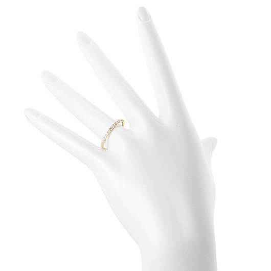 ノーブランド ダイヤモンド エタニティ リング 13100308 イエローゴールド/シルバー 新品 サブカット 1枚目