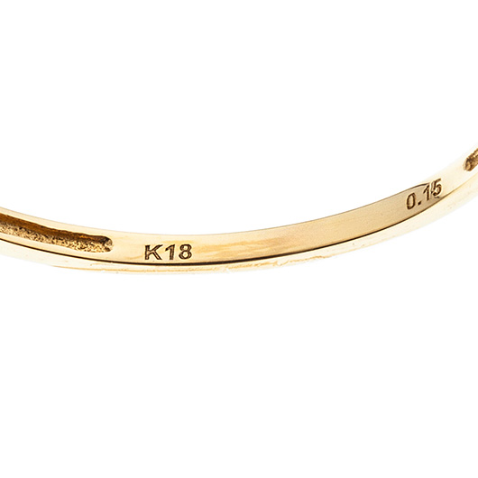 ノーブランド ダイヤモンド エタニティ リング 13100308 イエローゴールド/シルバー 新品 サブカット 3枚目