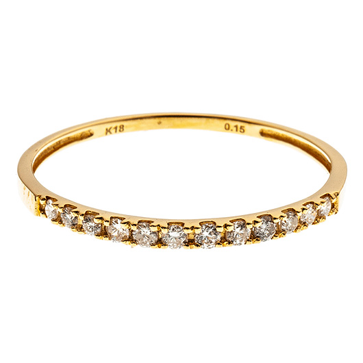 ノーブランド ダイヤモンド エタニティ リング 13100308 イエローゴールド/シルバー 新品 サブカット 5枚目