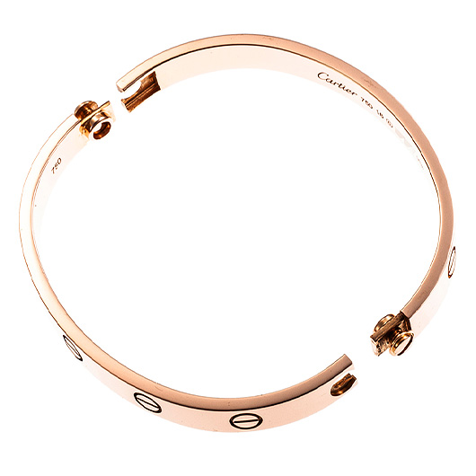 カルティエ ラブ ブレスレット クラシック ピンクゴールド 中古 サブカット 4枚目