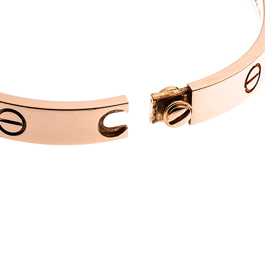 カルティエ ラブ ブレスレット クラシック ピンクゴールド 中古 サブカット 5枚目