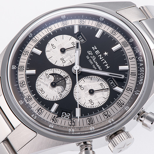 ゼニス クロノマスター オリジナル トリプルカレンダー ホディンキーエディション 03.3401.3610/21.M3200 ブラック/グレー 新品 サブカット 1枚目