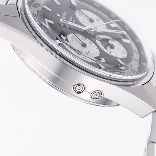 ゼニス クロノマスター オリジナル トリプルカレンダー ホディンキーエディション 03.3401.3610/21.M3200 ブラック/グレー 新品 サブカット 3枚目