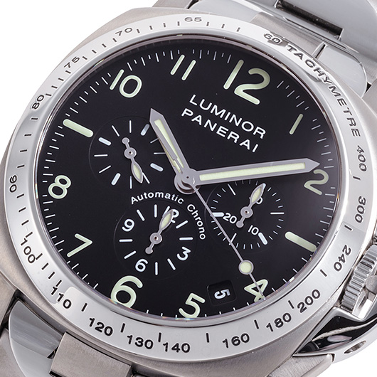 パネライ ルミノール クロノグラフ PAM00072 ブラック 中古 サブカット 1枚目