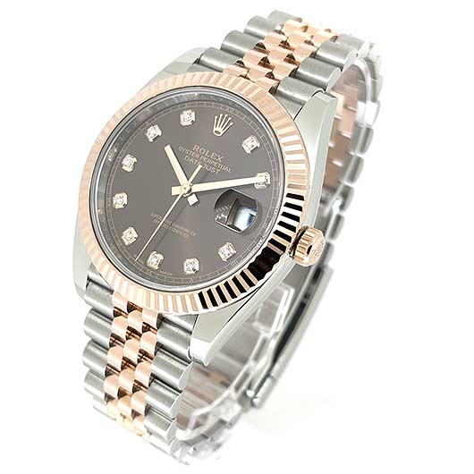 ロレックス デイトジャスト41 126331G ブラウン（チョコ） 中古 サブカット 1枚目