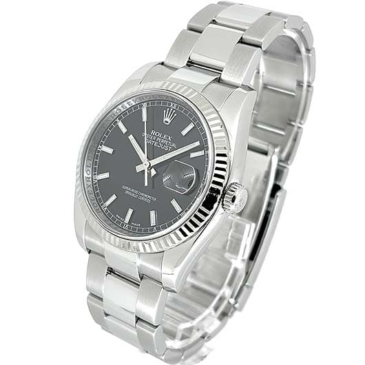 ロレックス デイトジャスト 116234 ブラック 中古 サブカット 1枚目