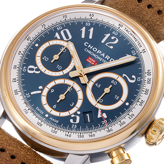 ショパール ミッレミリア クラシック クロノグラフ 168619-4001 ブルー 未使用品 サブカット 1枚目