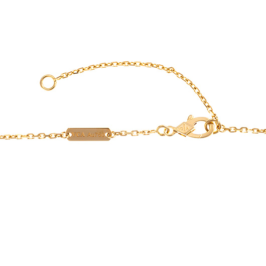 ヴァンクリーフ＆アーペル ヴィンテージ アルハンブラ ペンダント VCARD38500 イエローゴールド/オレンジ 中古 サブカット 3枚目