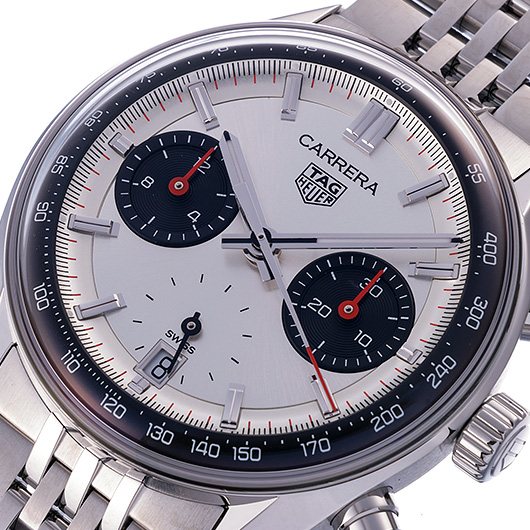 タグ・ホイヤー カレラ クロノグラフ CBS2216.BA0048 シルバー/ブラック 新品 サブカット 1枚目