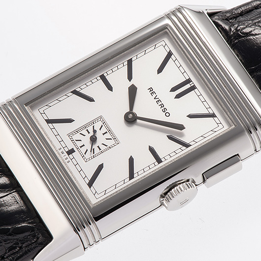 ジャガー・ルクルト グランドレベルソ ウルトラシン デュオ Q3788570 シルバー 中古 サブカット 1枚目