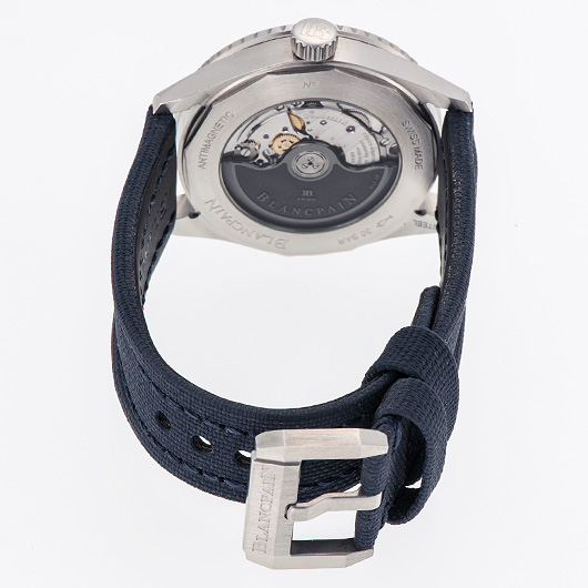 ブランパン フィフティ ファゾムス バチスカーフ 5100-1140-O52A ブルー 中古 サブカット 2枚目