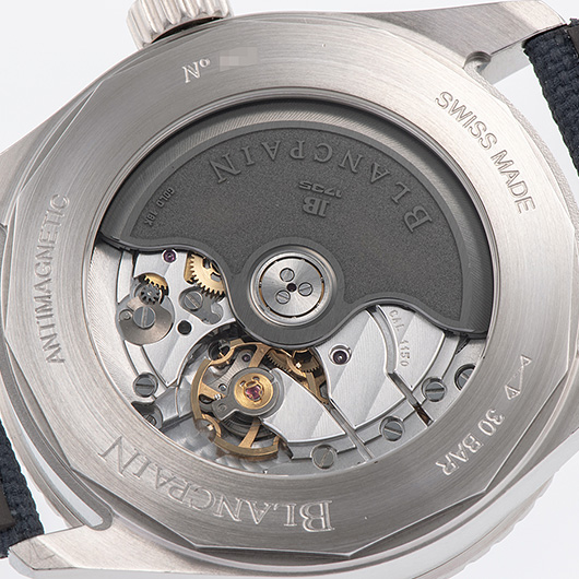 ブランパン フィフティ ファゾムス バチスカーフ 5100-1140-O52A ブルー 中古 サブカット 3枚目