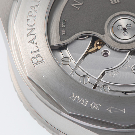 ブランパン フィフティ ファゾムス バチスカーフ 5100-1140-O52A ブルー 中古 サブカット 4枚目