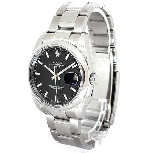ロレックス オイスター パーペチュアル デイト 115200 ブラック 中古 サブカット 1枚目