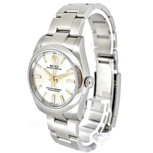 ロレックス オイスター パーペチュアル 34 124200 シルバー 中古 サブカット 1枚目