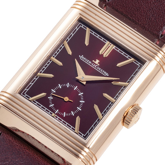 ジャガー・ルクルト レベルソ トリビュート デュオ ファリアーノ Q398256J バーガンディ 中古 サブカット 1枚目