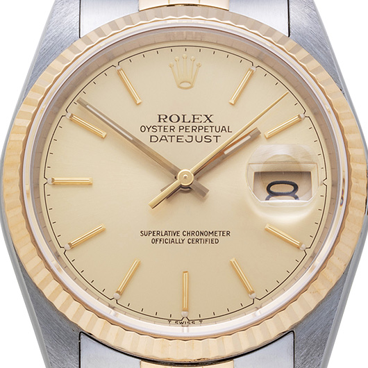 ロレックス デイトジャスト 16233 シャンパン 中古 サブカット 3枚目