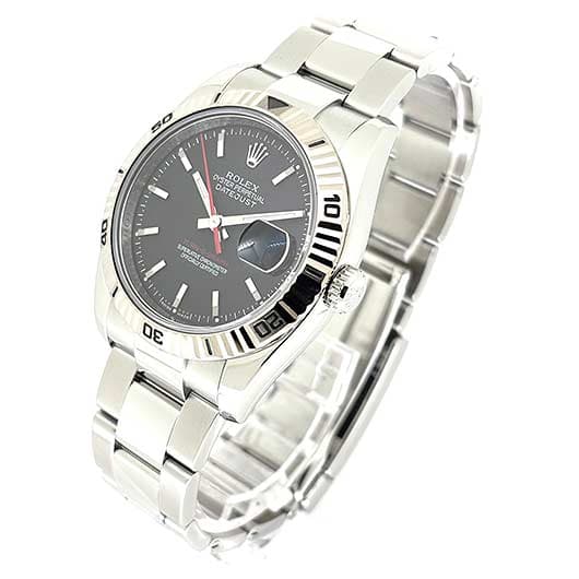 ロレックス デイトジャスト ターノグラフ 116264 ブラック 中古 サブカット 1枚目