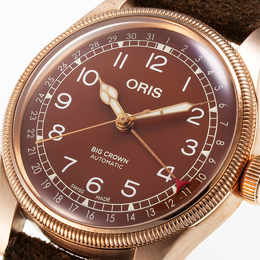 オリス ビッグクラウン ブロンズ ポインターデイト 01 754 7741 3166-07 5 20 74BR ブラウン 新品 サブカット 1枚目