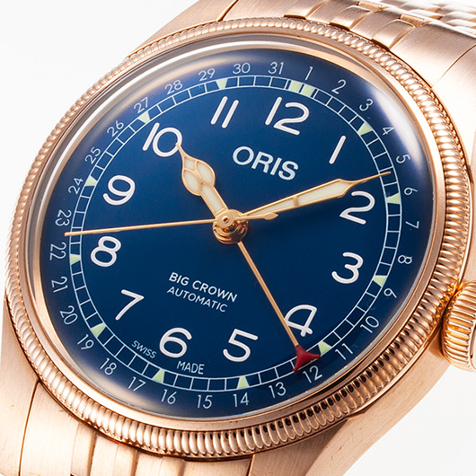 オリス ビッグクラウン ブロンズ ポインターデイト 01 754 7741 3165-07 8 20 01 ブルー 新品 サブカット 1枚目