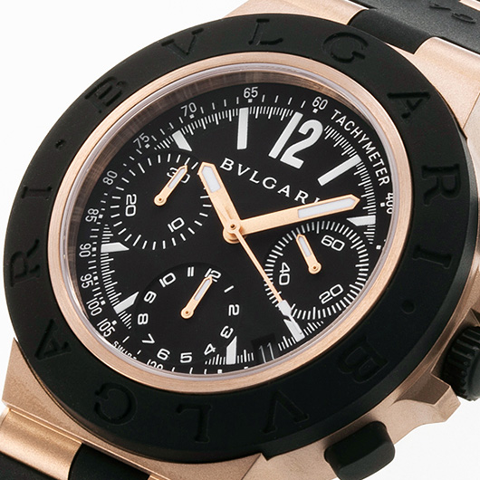 ブルガリ アルミニウム ウォッチ 104242 ブラック 新品 サブカット 1枚目