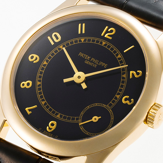 パテックフィリップ カラトラバ 5000J ブラック 中古 サブカット 1枚目