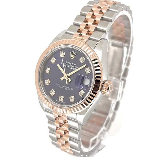 ロレックス デイトジャスト28 279171G パープル（オーベルジーヌ） 中古 サブカット 1枚目