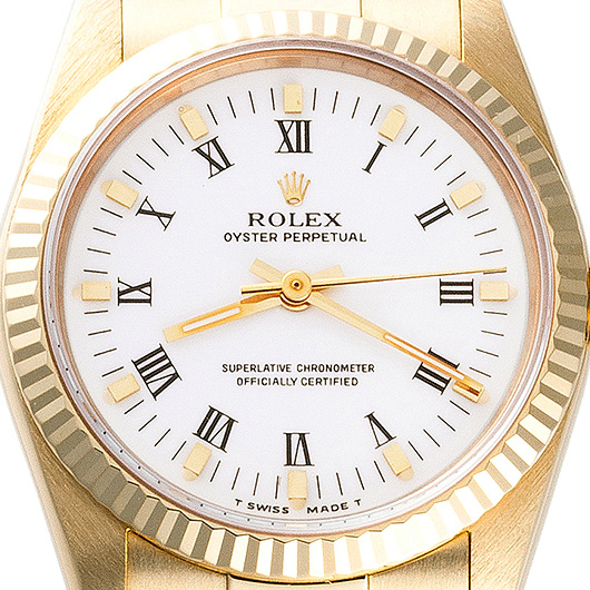 ロレックス オイスター パーペチュアル 67518 ホワイト 中古 サブカット 3枚目