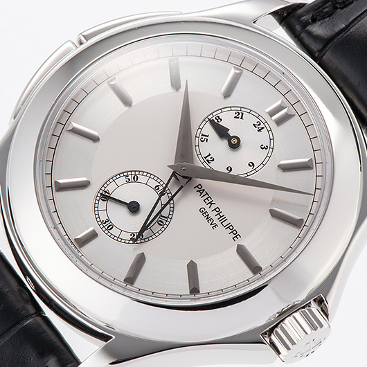 パテックフィリップ トラベルタイム 5134P-001 シルバー 中古 サブカット 1枚目