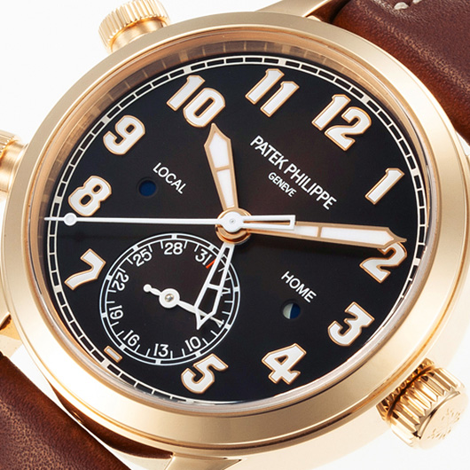 パテックフィリップ カラトラバ パイロット トラベルタイム 7234R-001 ブラウン 中古 サブカット 1枚目