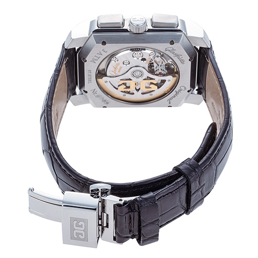 グラスヒュッテオリジナル セネター カレ クロノグラフ 39-31-17-04-04 ブラック 中古 サブカット 2枚目