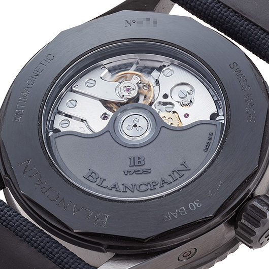 ブランパン フィフティ ファゾムス バチスカーフ コンプリート カレンダー 5054-0140-O52A ブルー 中古 サブカット 3枚目