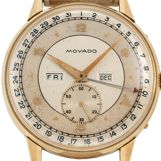 モバード カレンドグラフ --- シルバー アンティーク サブカット 3枚目