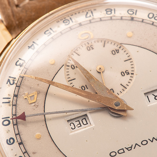 モバード カレンドグラフ --- シルバー アンティーク サブカット 7枚目