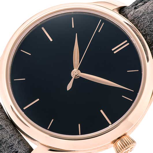 H.モーザー エンデバー センターセコンド ベンタブラック 1200-0411 ブラック 中古 サブカット 1枚目