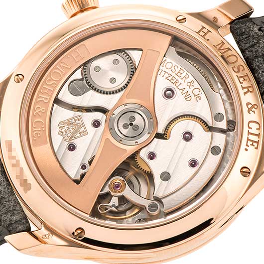 H.モーザー エンデバー センターセコンド ベンタブラック 1200-0411 ブラック 中古 サブカット 3枚目