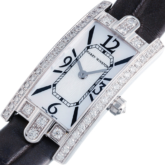 ハリー・ウィンストン アベニューC ミニ AVCQHM16WW024 ホワイト 中古 サブカット 1枚目