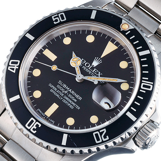 ロレックス サブマリーナ デイト 16800 ブラック アンティーク サブカット 1枚目