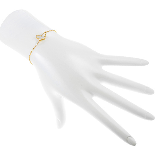 ヴァンクリーフ＆アーペル スウィート アルハンブラ パピヨン ブレスレット VCARF69000 イエローゴールド 中古 サブカット 1枚目