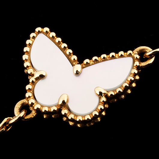 ヴァンクリーフ＆アーペル スウィート アルハンブラ パピヨン ブレスレット VCARF69000 イエローゴールド 中古 サブカット 3枚目