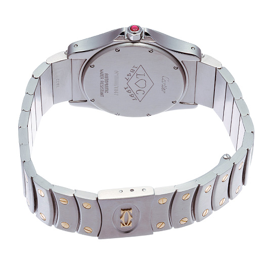 カルティエ サントス ロンド GMT 150周年記念 W20038R3 シルバー 中古 サブカット 2枚目