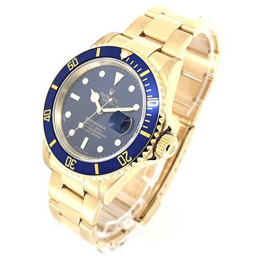 ロレックス サブマリーナ デイト 16618 ブルー 中古 サブカット 1枚目
