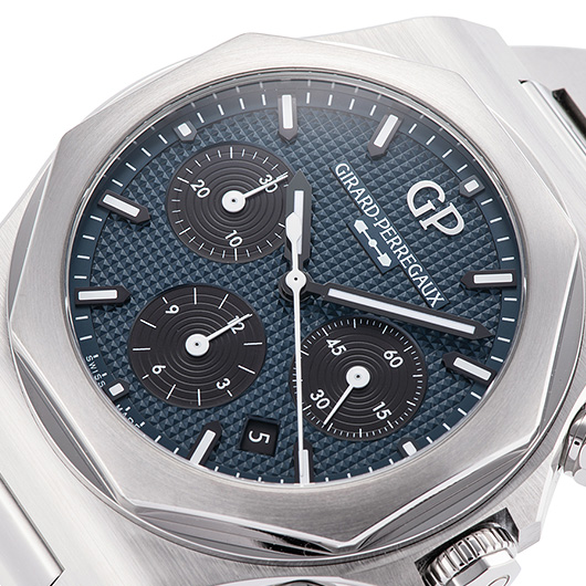 ジラールペルゴ ロレアート クロノグラフ 81020-21-3311-1GM ブルー/ブラック 新品未使用 サブカット 1枚目