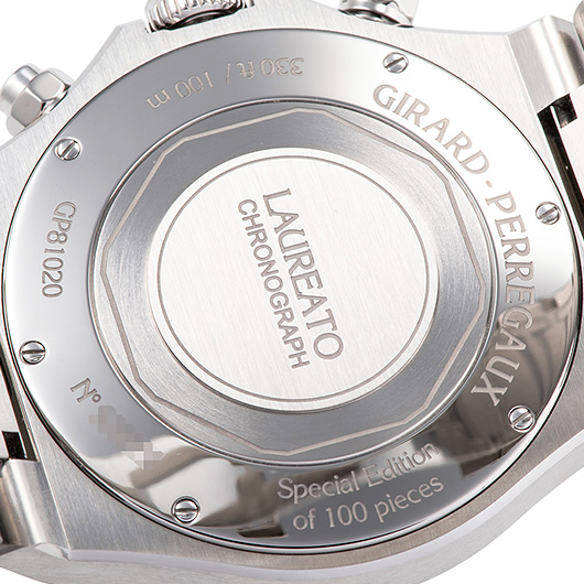 ジラールペルゴ ロレアート クロノグラフ 81020-21-3311-1GM ブルー/ブラック 新品未使用 サブカット 3枚目