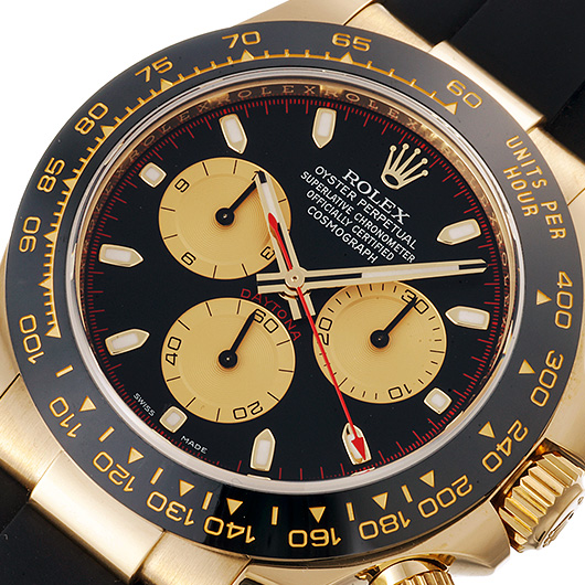 ロレックス デイトナ 116518LN ブラック/シャンパン 中古 サブカット 1枚目