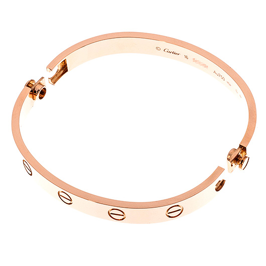 カルティエ ラブ ブレスレット クラシック ピンクゴールド 中古 サブカット 4枚目