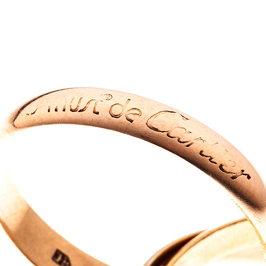 カルティエ トリニティ リング ホワイトゴールド/イエローゴールド/ピンクゴールド 中古 サブカット 3枚目