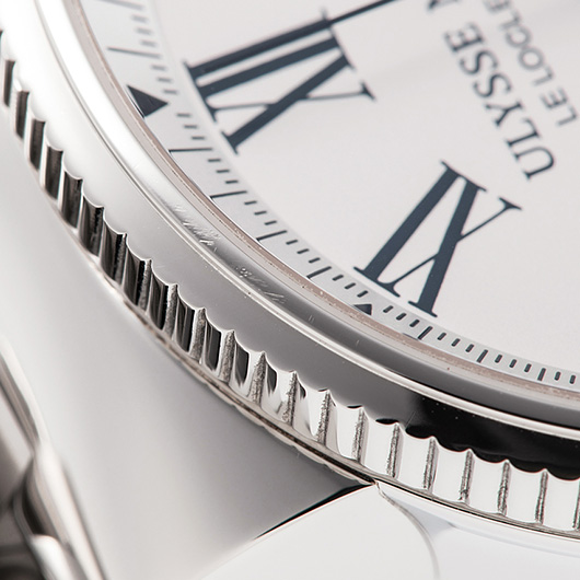 ユリス・ナルダン マリーン クロノグラフ 1533-150/40 ホワイト 中古 サブカット 5枚目